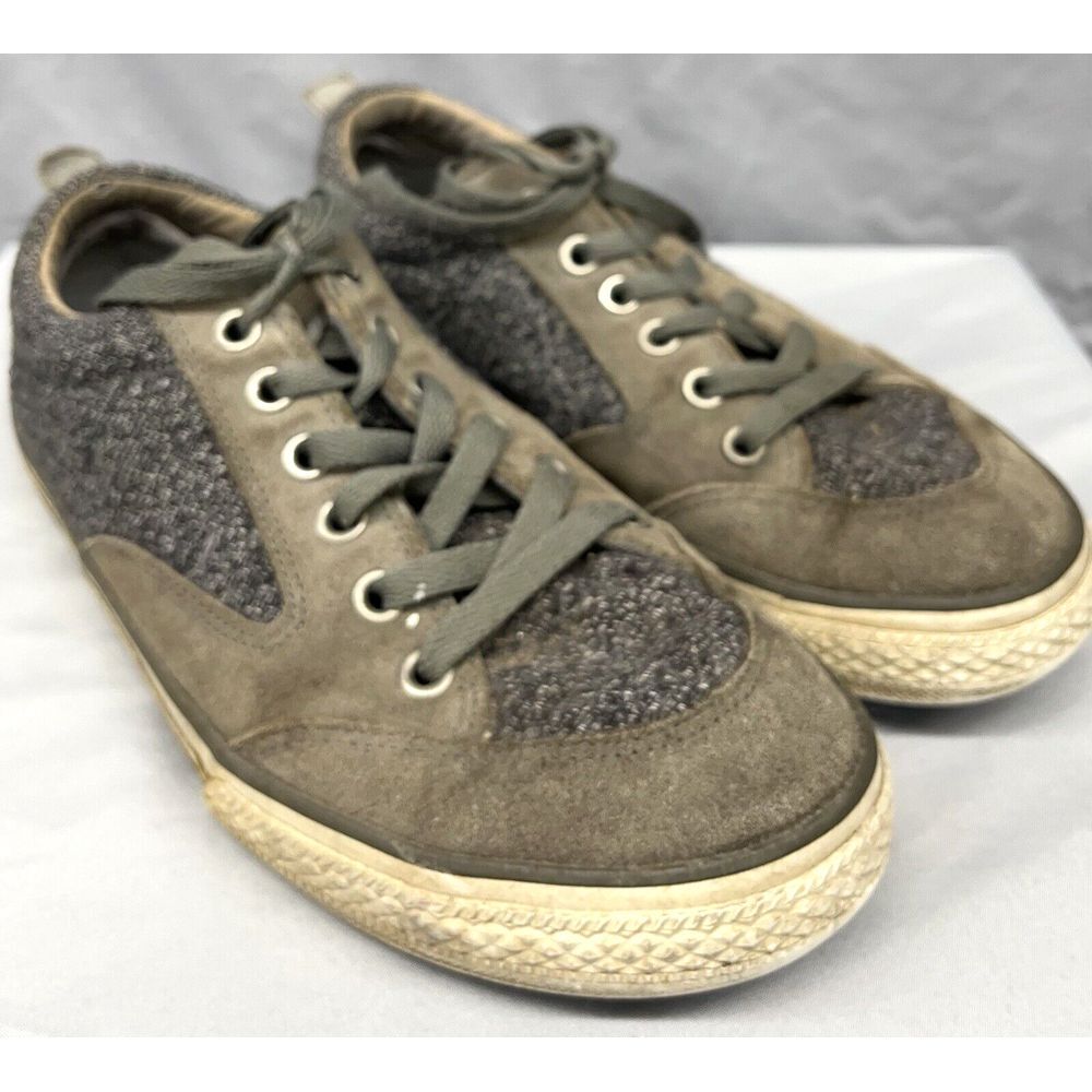 Converse Sneakers Men 9.5 Gray Brown Low Top Grunge Skater Hip Hop Y2K‎ Shoes